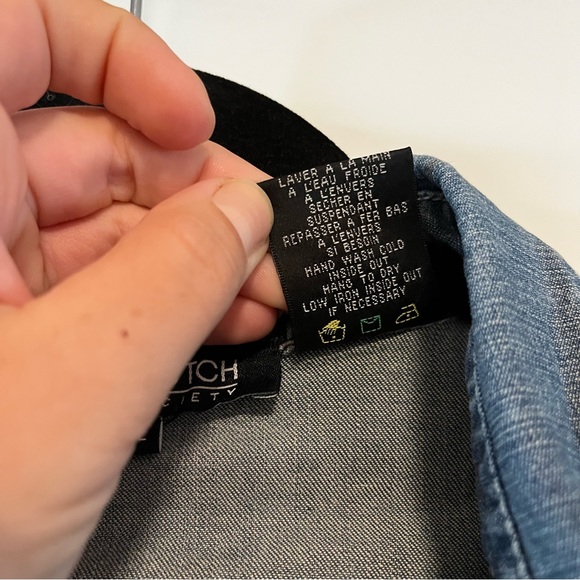 Lady Dutch | Beaded Denim Snap Up Shirt - Picture 15 of 15